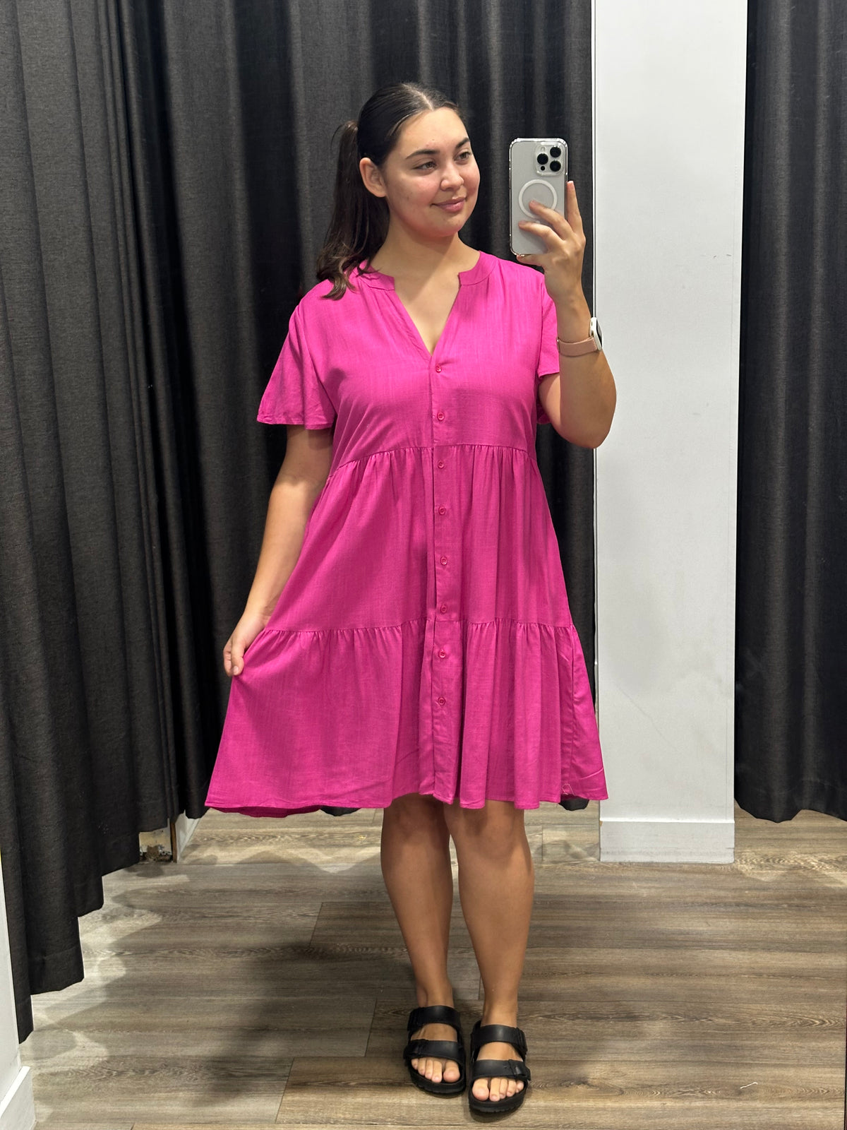Arden Dress Magenta