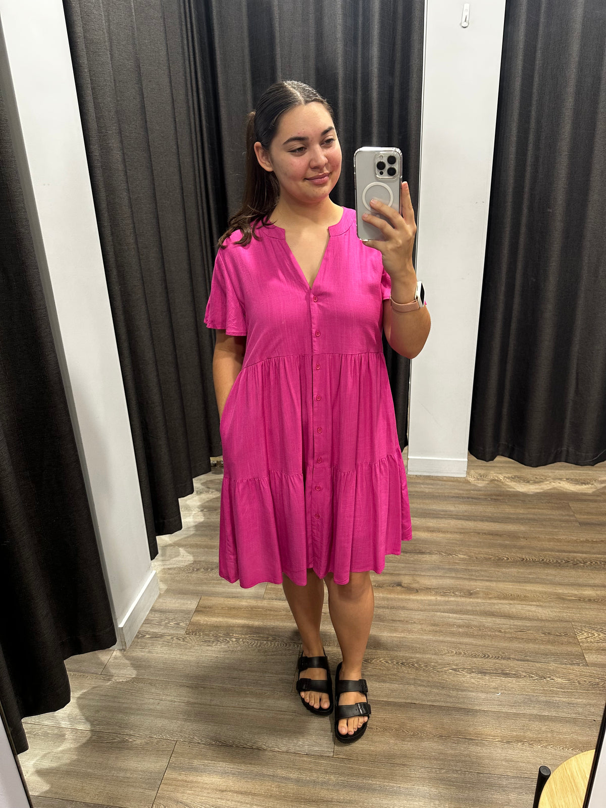 Arden Dress Magenta