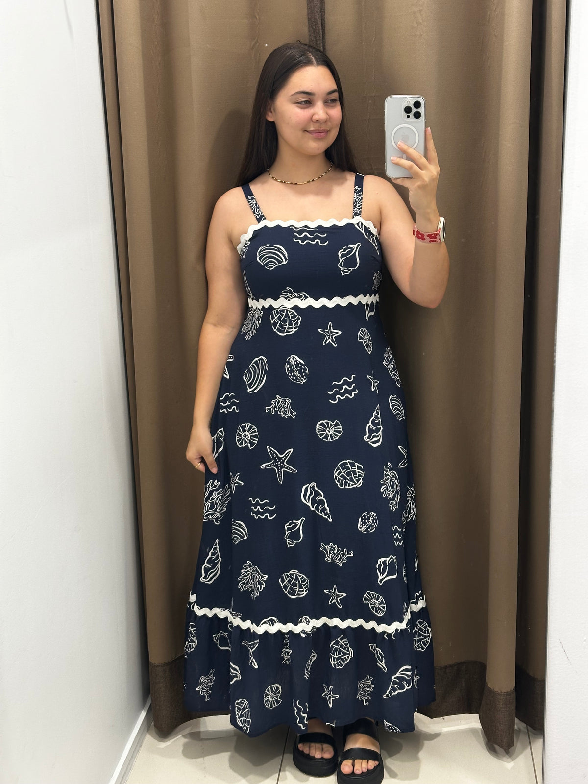 Chelsea Dress Seashell Print