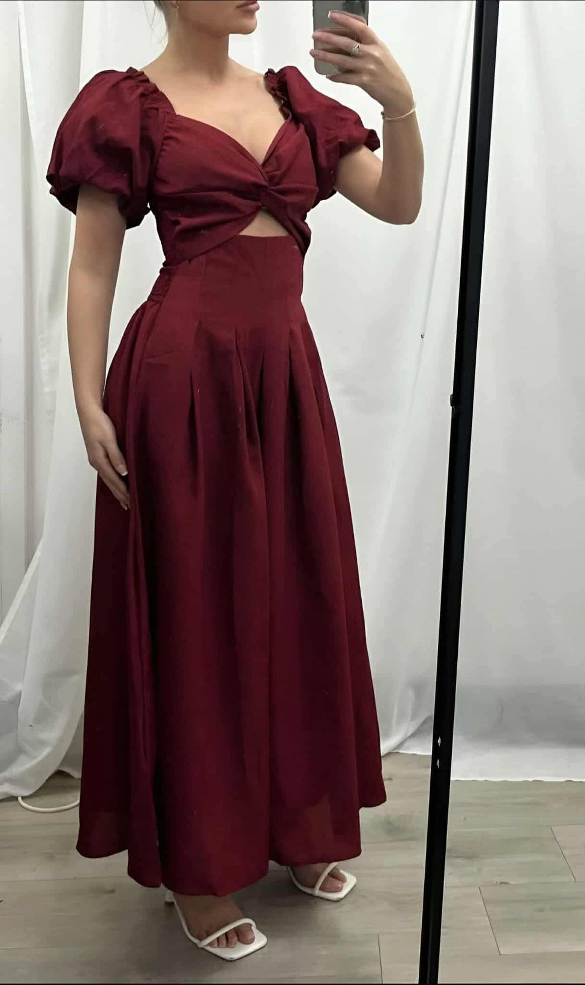 Ebony Dress Burgundy