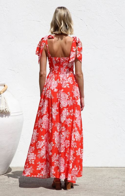 Alazne Dress Red Floral