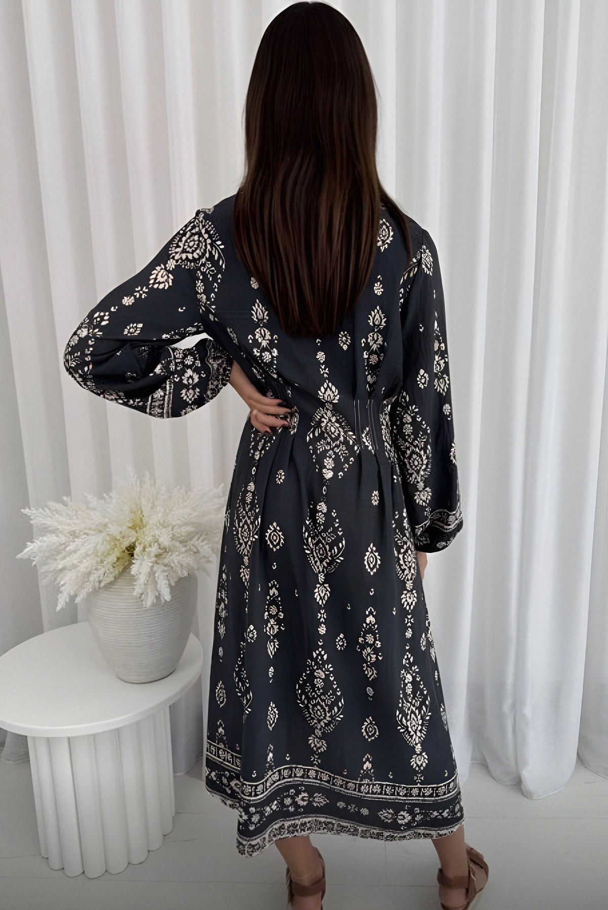 Moira Dress Charcoal