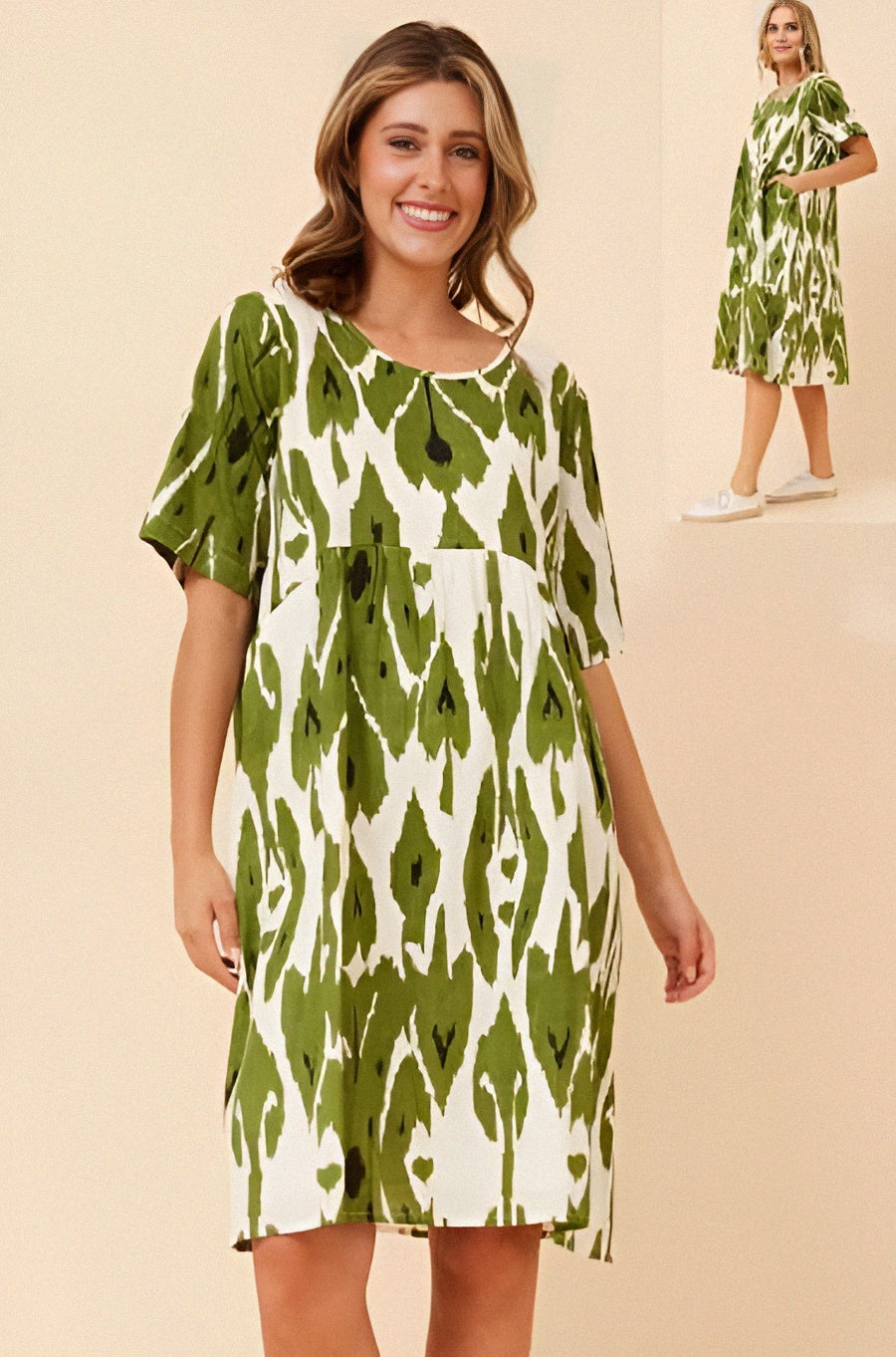 Kyle Dress Dark Green