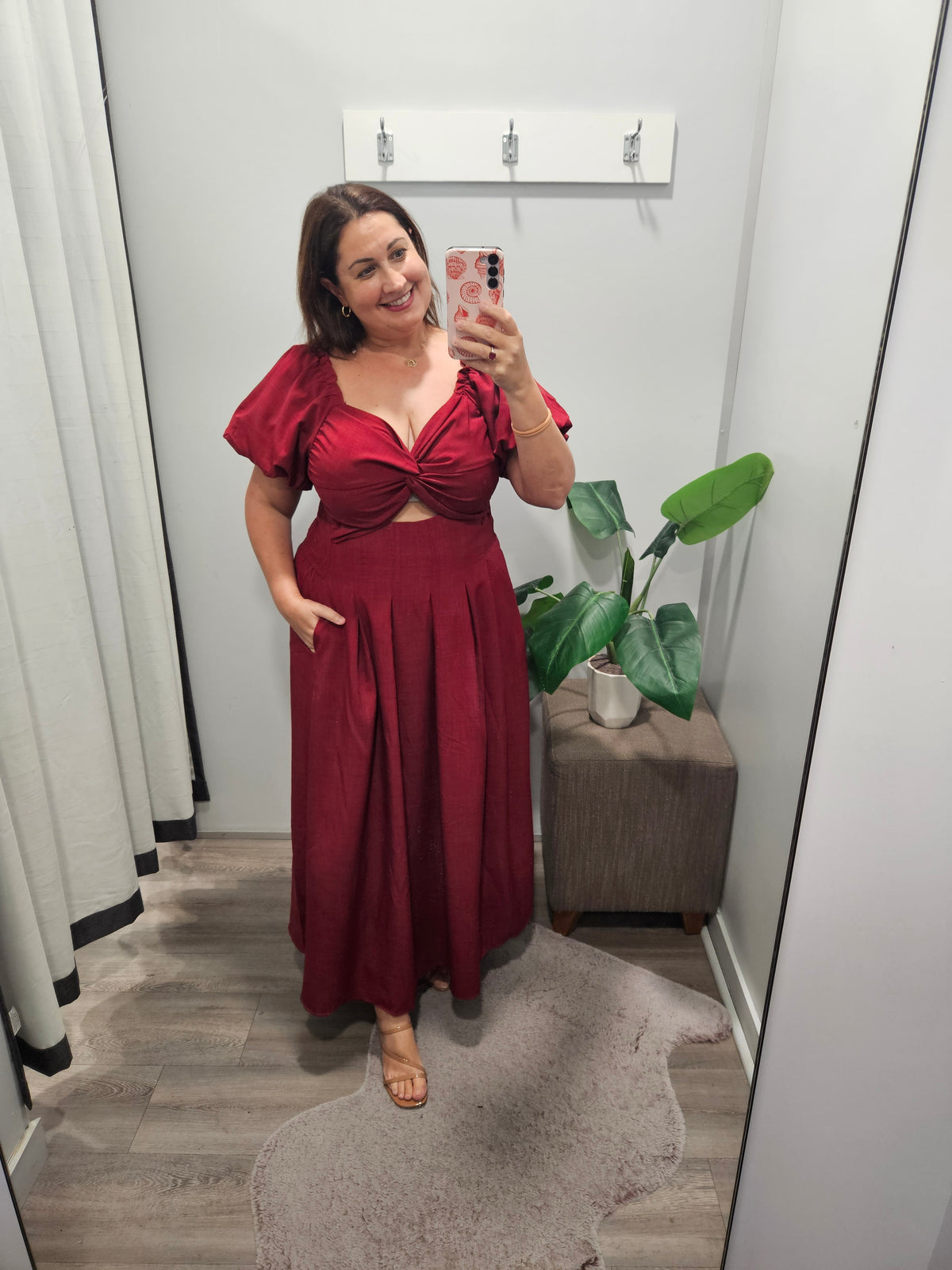 Ebony Dress Burgundy