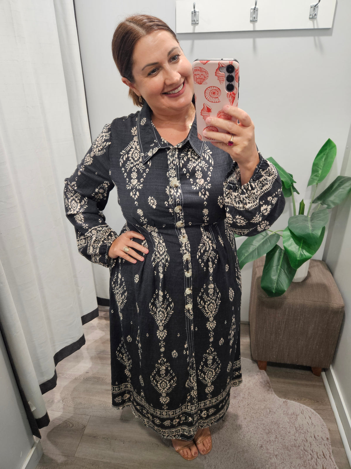 Moira Dress Charcoal