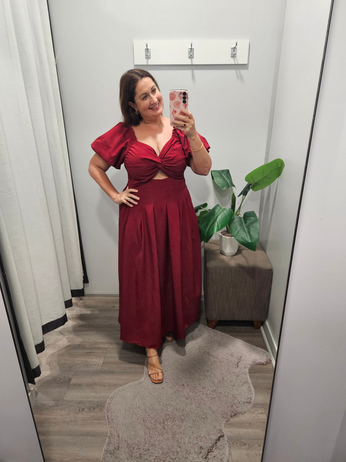 Ebony Dress Burgundy