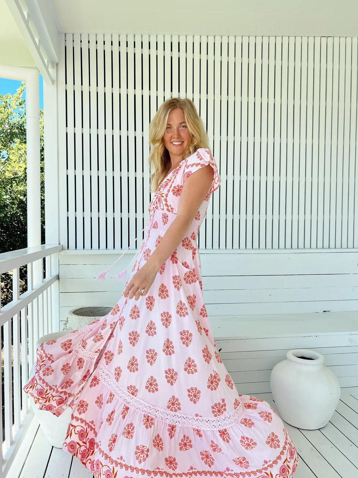 Wildflower Print Romi Maxi Dress