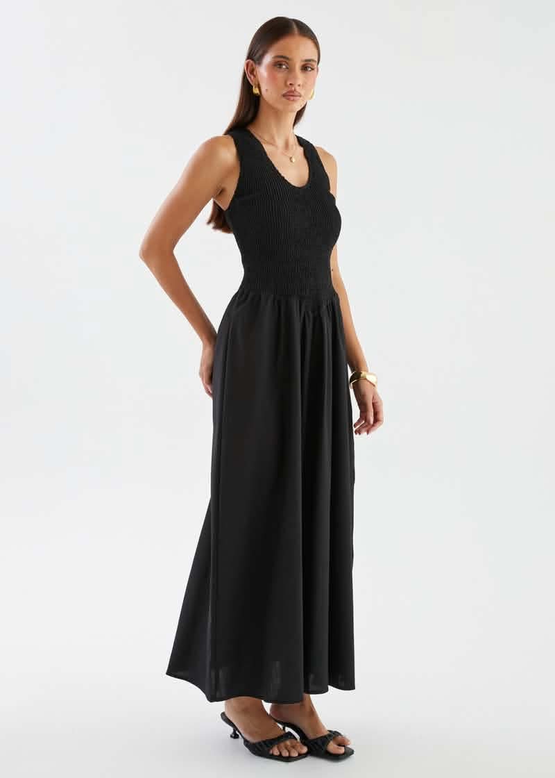 Marron Dress Black