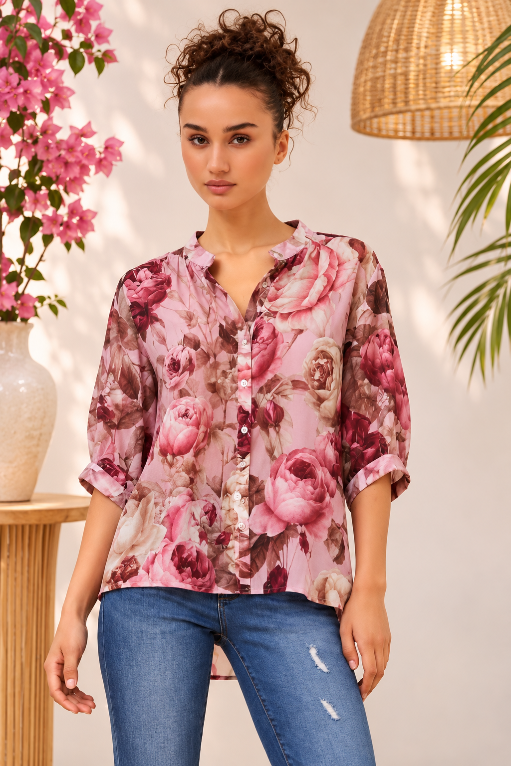 Maureen Blouse Dusty Pink