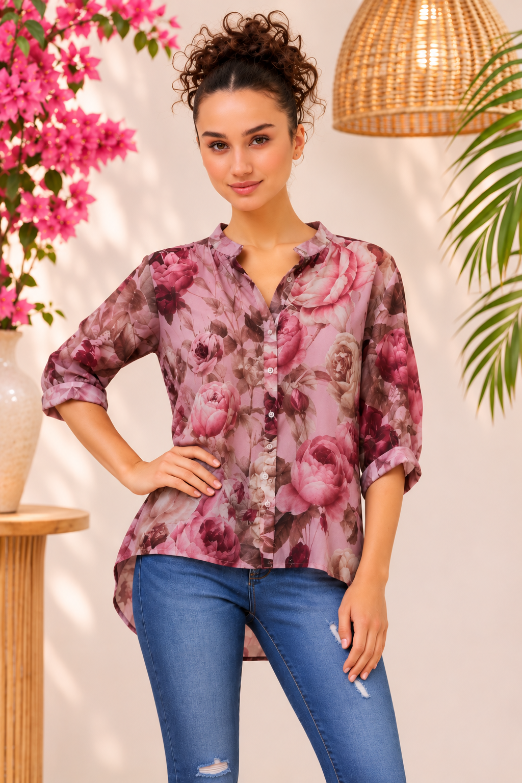 Maureen Blouse Dusty Pink