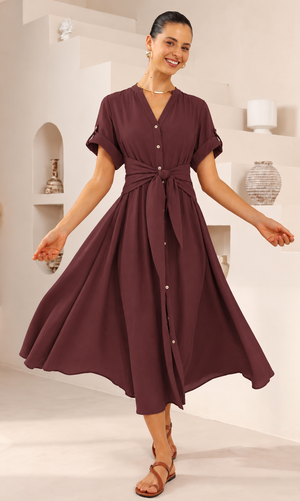 Natalia Dress Chocolate
