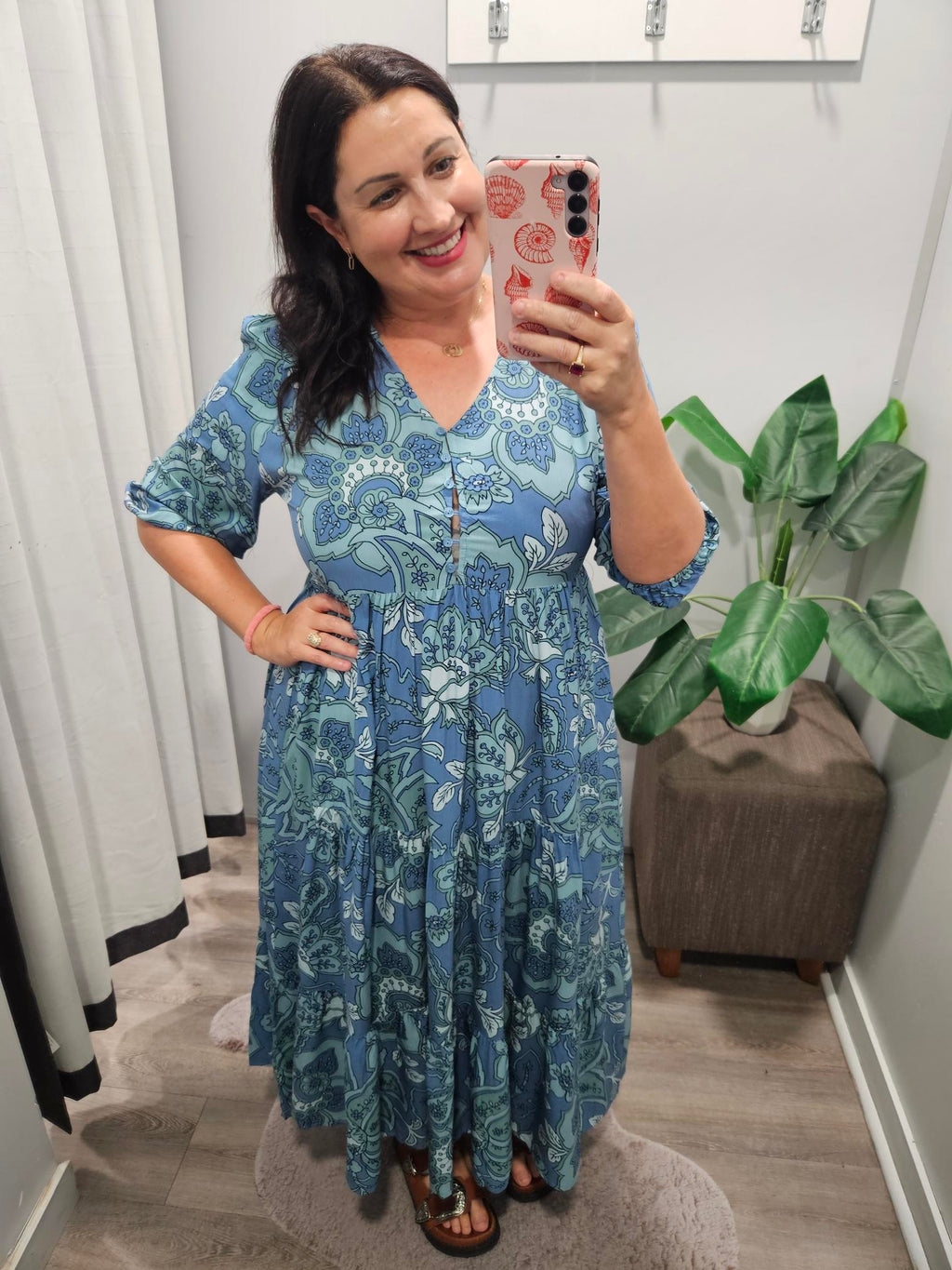 Serenade Print Eve Midi Dress