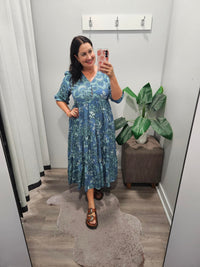 Serenade Print Eve Midi Dress