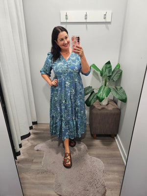 Serenade Print Eve Midi Dress