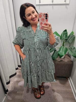 Atkins Dress Green
