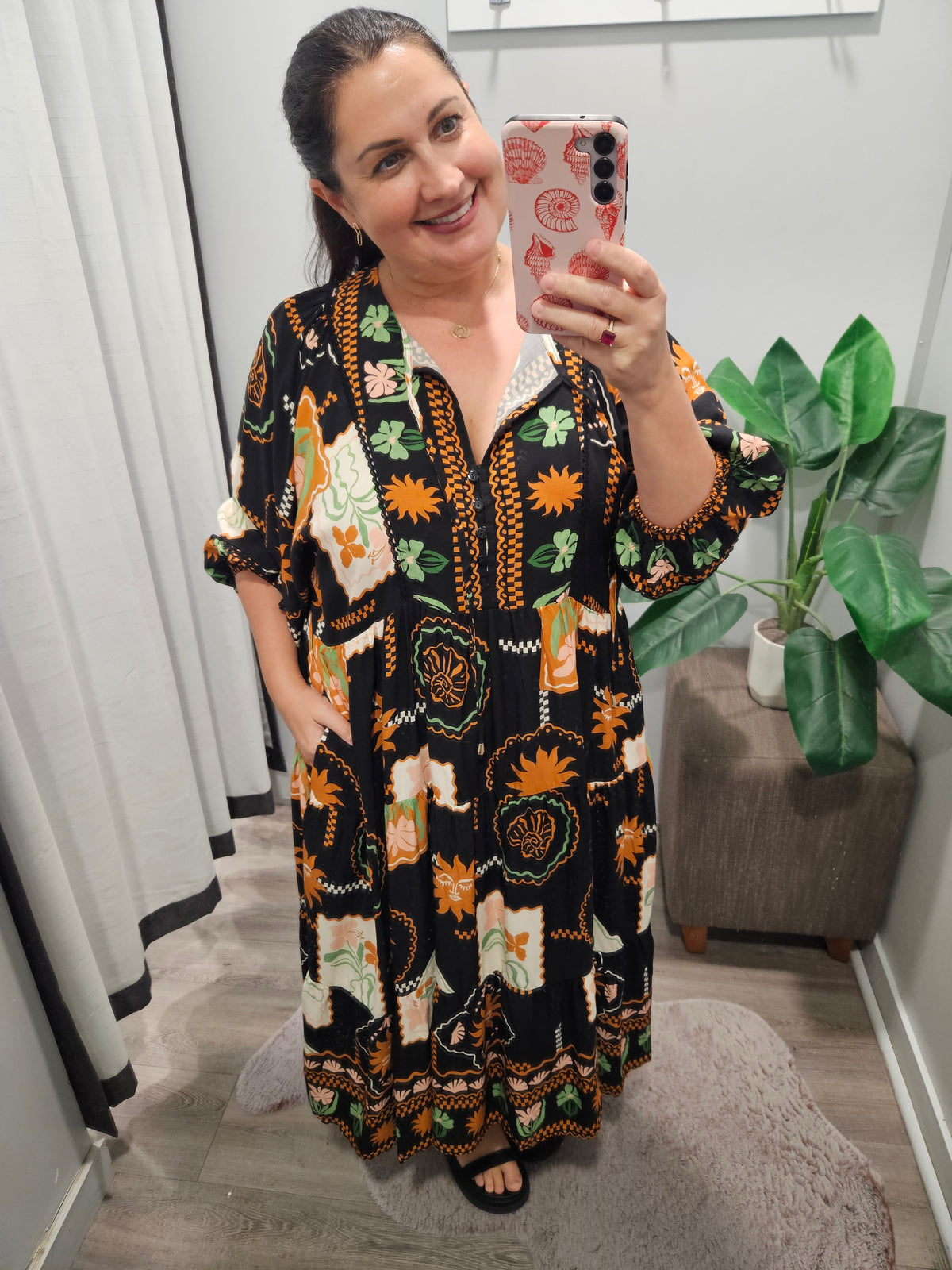 Eliana Dress Rust