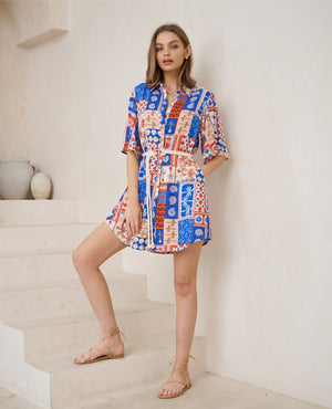 Michaela Dress Cobalt