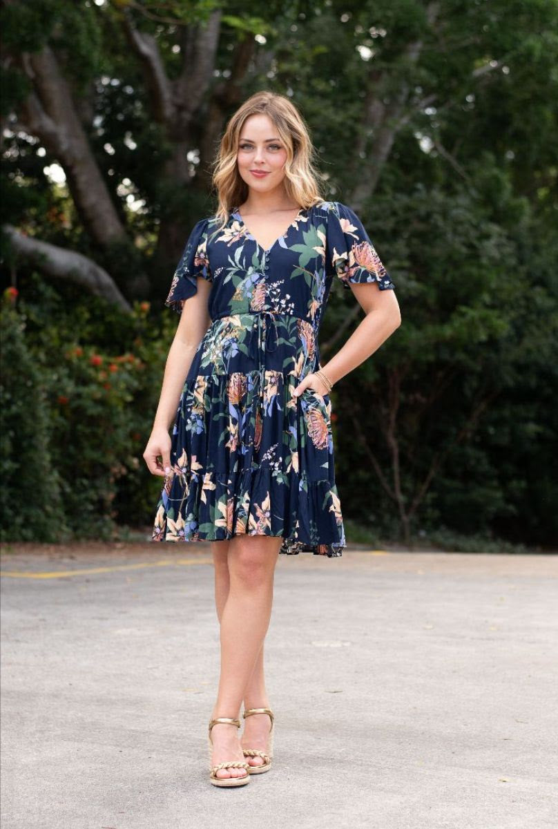 Esmerelda Dress Navy