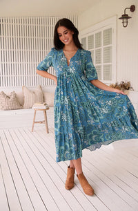 Serenade Print Eve Midi Dress
