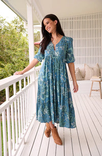 Serenade Print Eve Midi Dress