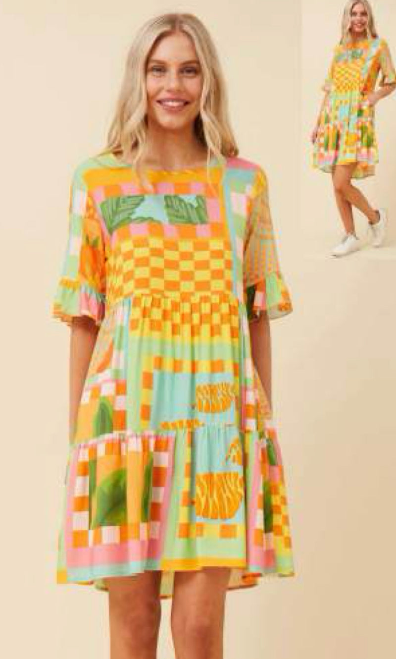 Maude Dress Orange