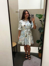 Sabrina Dress Blue Floral