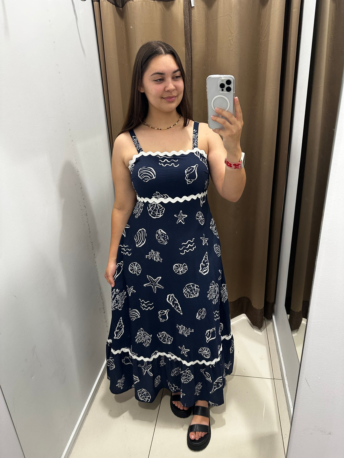 Chelsea Dress Seashell Print