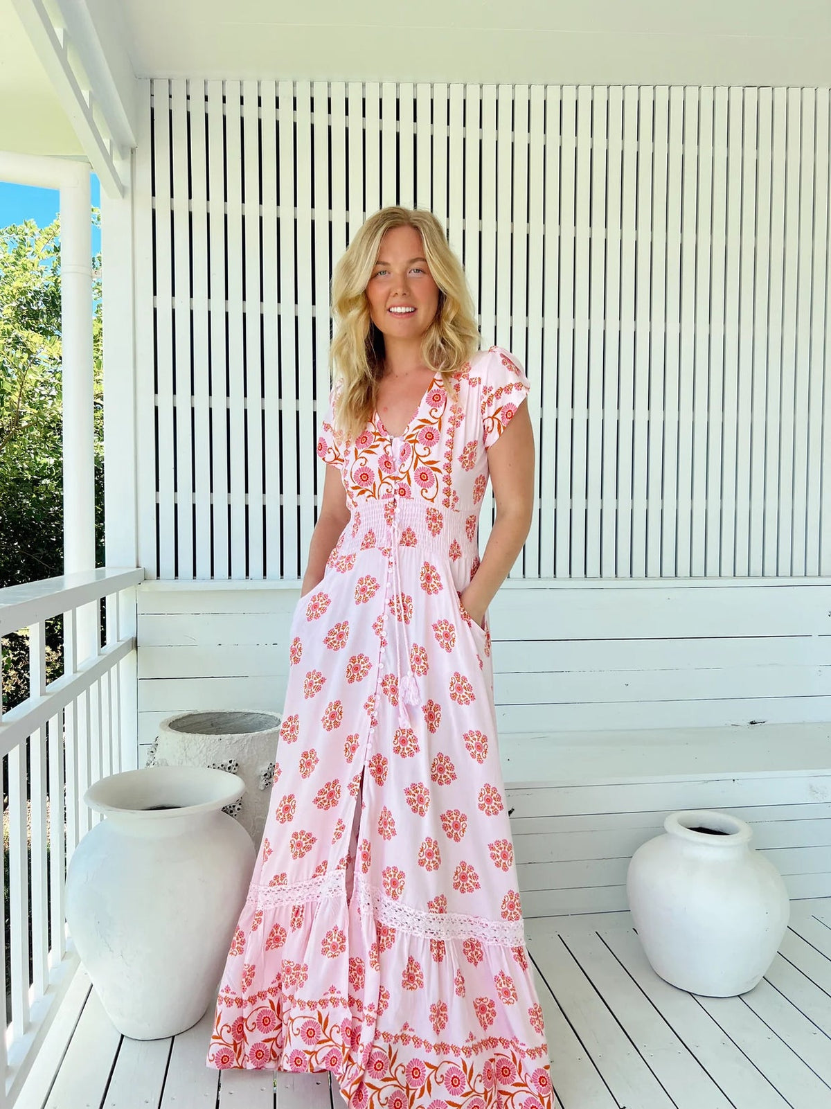 Wildflower Print Romi Maxi Dress