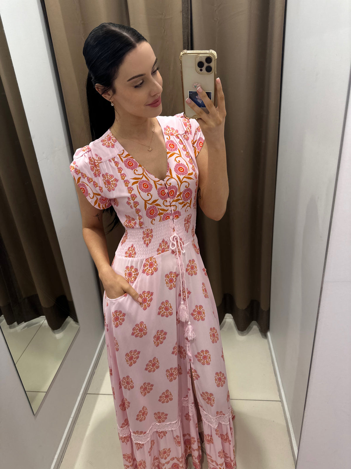 Wildflower Print Romi Maxi Dress