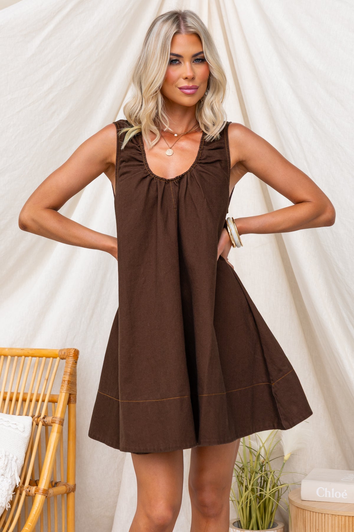 Jojo Dress Chocolate