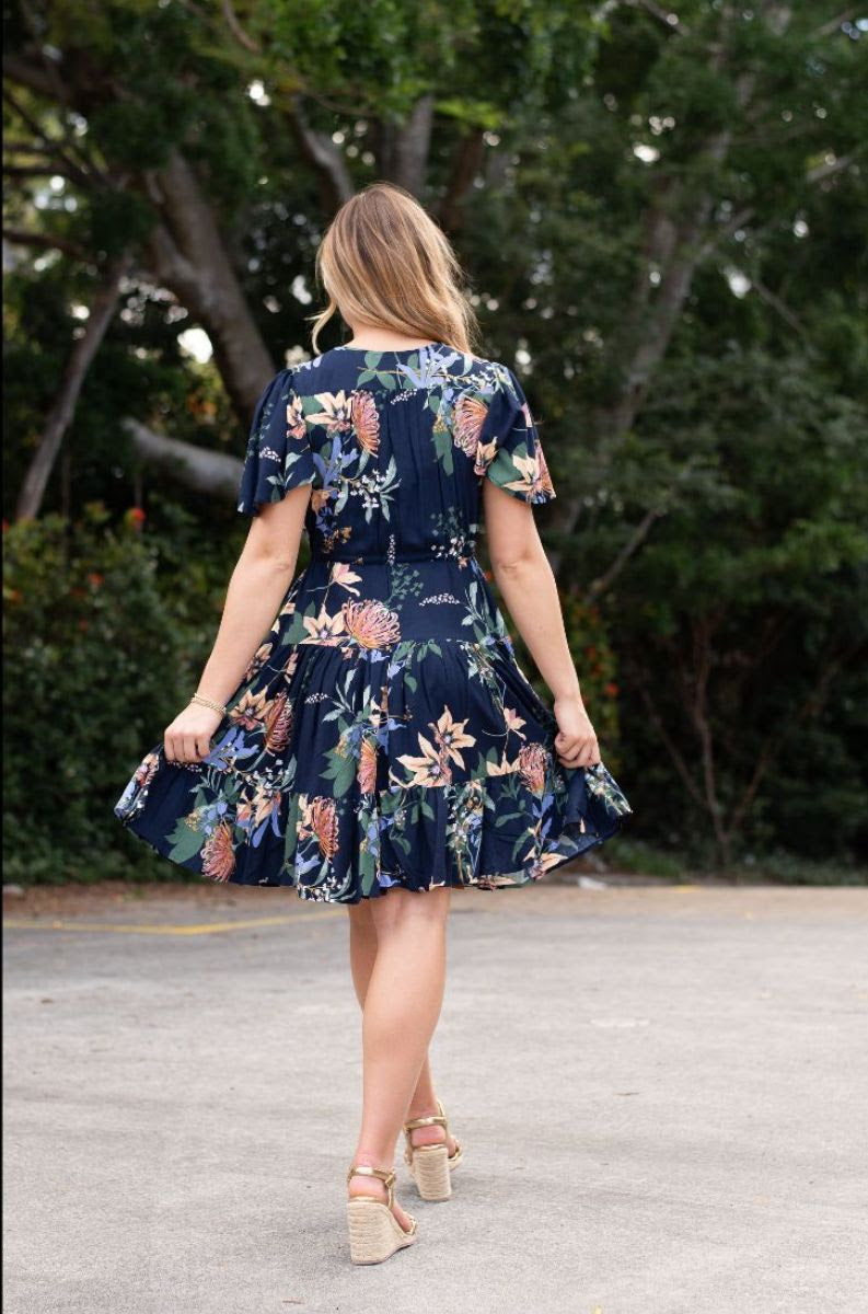 Esmerelda Dress Navy