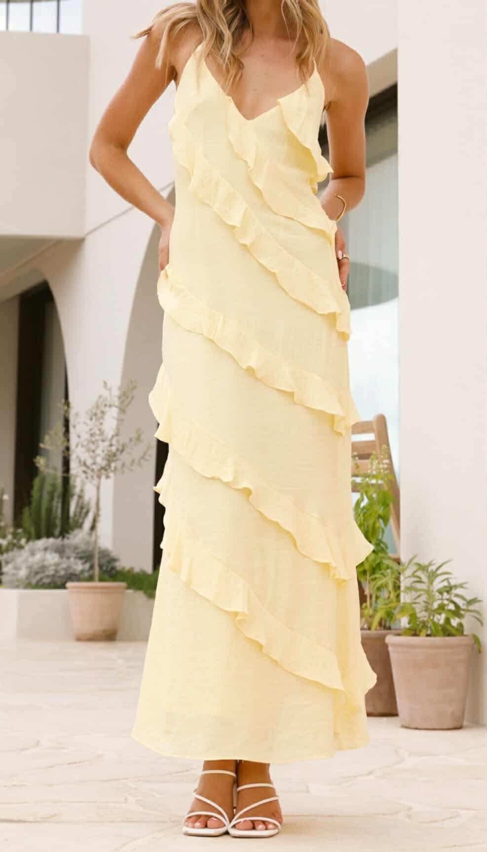 Daphne Dress Lemonade