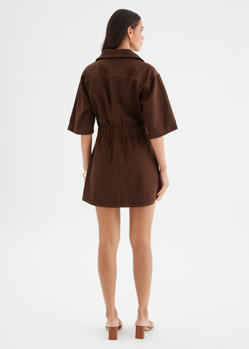 Rory Dress Chocolate
