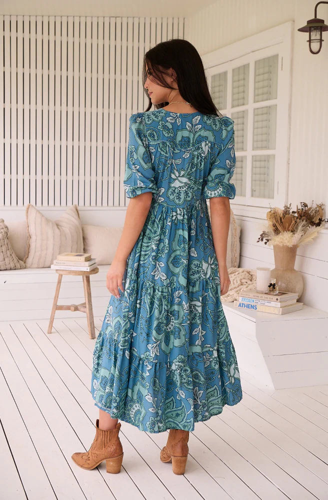 Serenade Print Eve Midi Dress