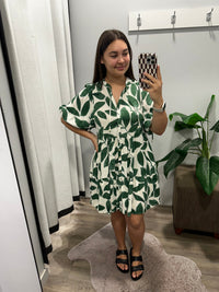 Sonya Dress Forest Green