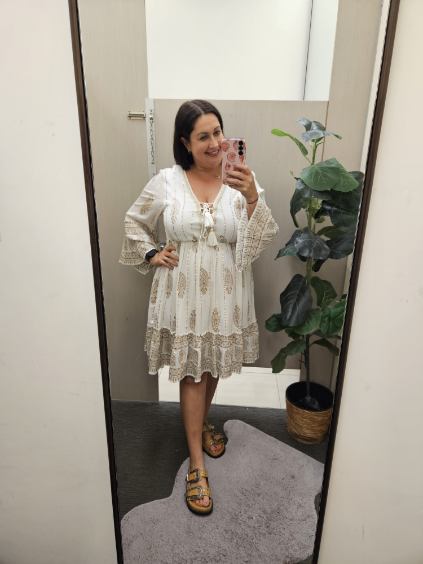 Bria Dress White