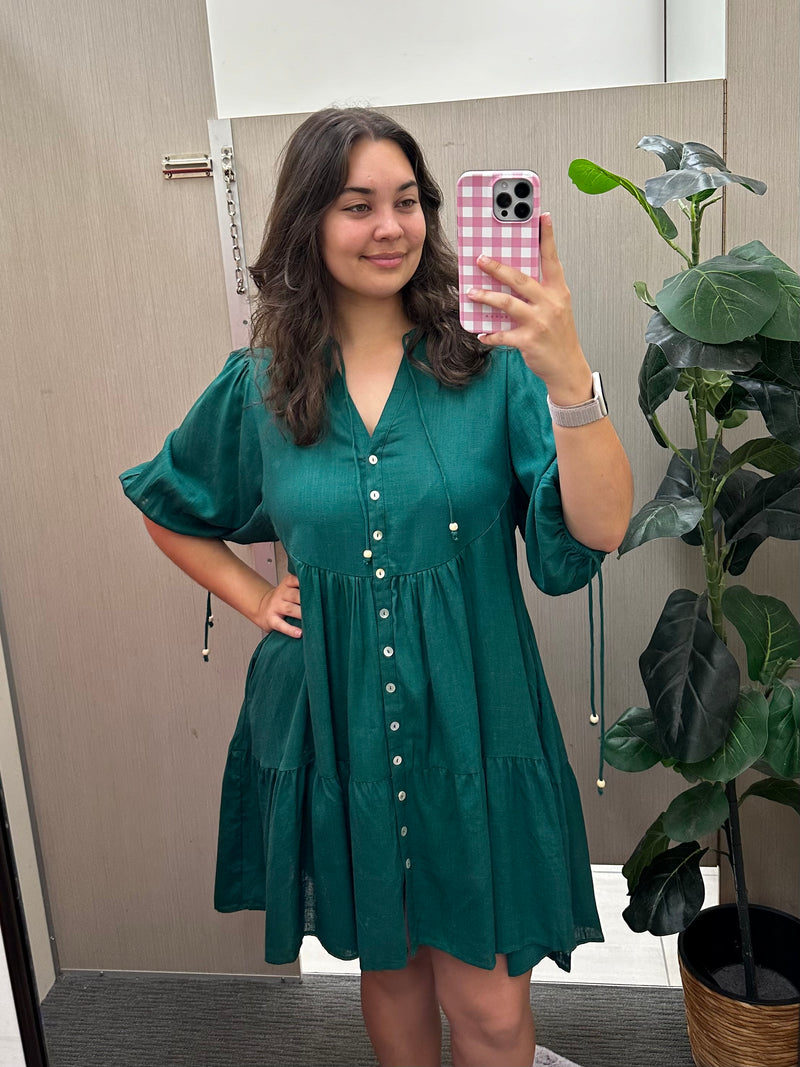 Sonya Dress Emerald