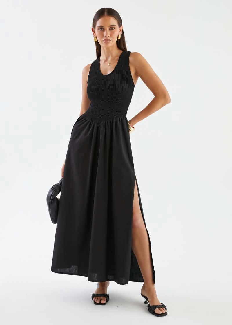 Marron Dress Black
