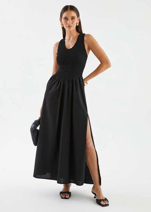 Marron Dress Black