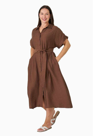 Lyric Dress Brown