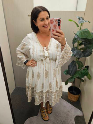 Bria Dress White