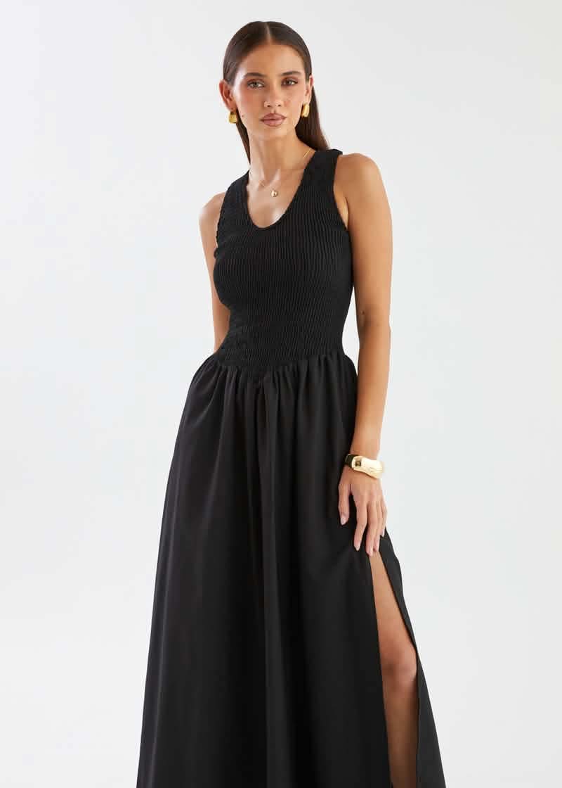 Marron Dress Black