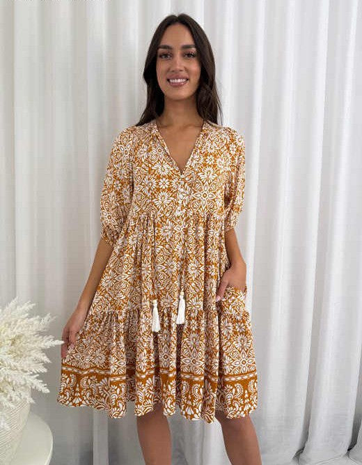 Jana Dress Mustard