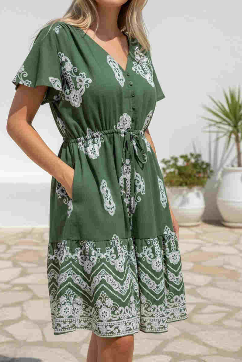 Emi Dress Green