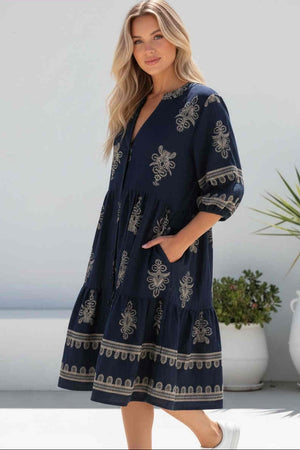 Sandine Dress Navy