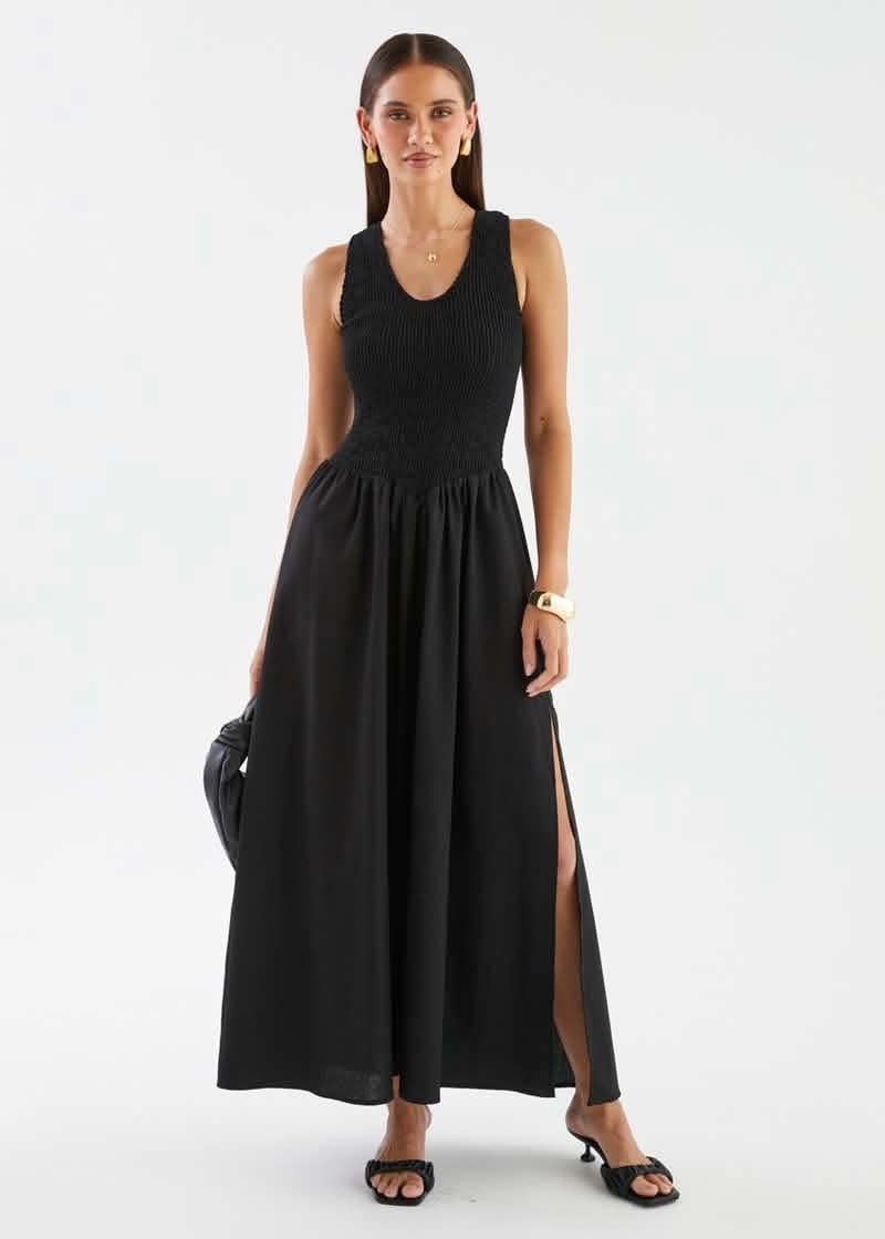 Marron Dress Black