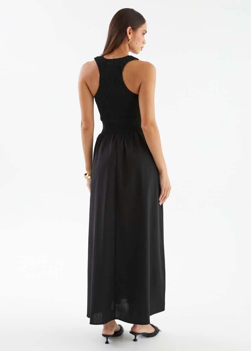 Marron Dress Black