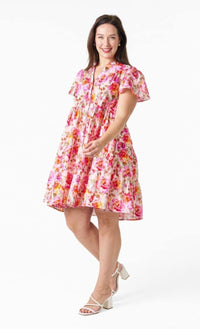 Celia Dress Pink Floral