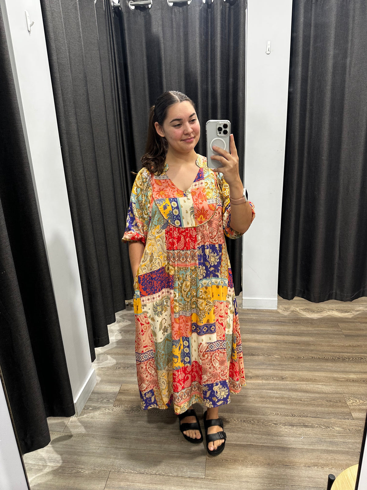 Neisha Dress Moroccan Print