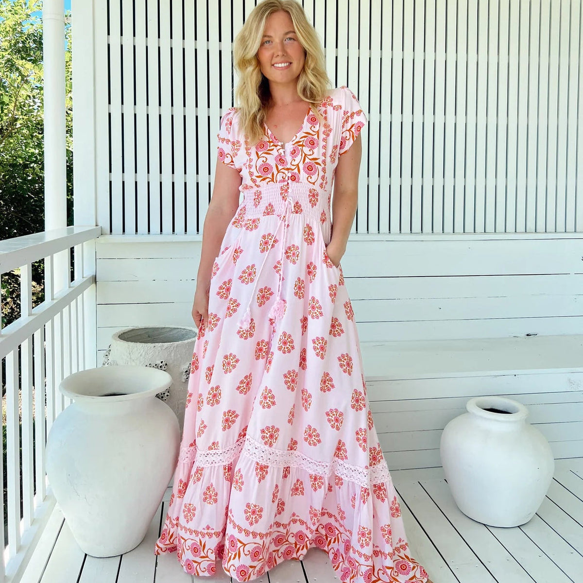 Wildflower Print Romi Maxi Dress